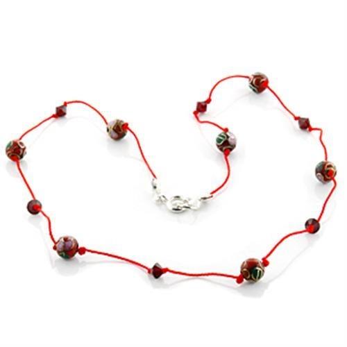 JCE740 Resin Necklace with Epoxy  in Multi Color