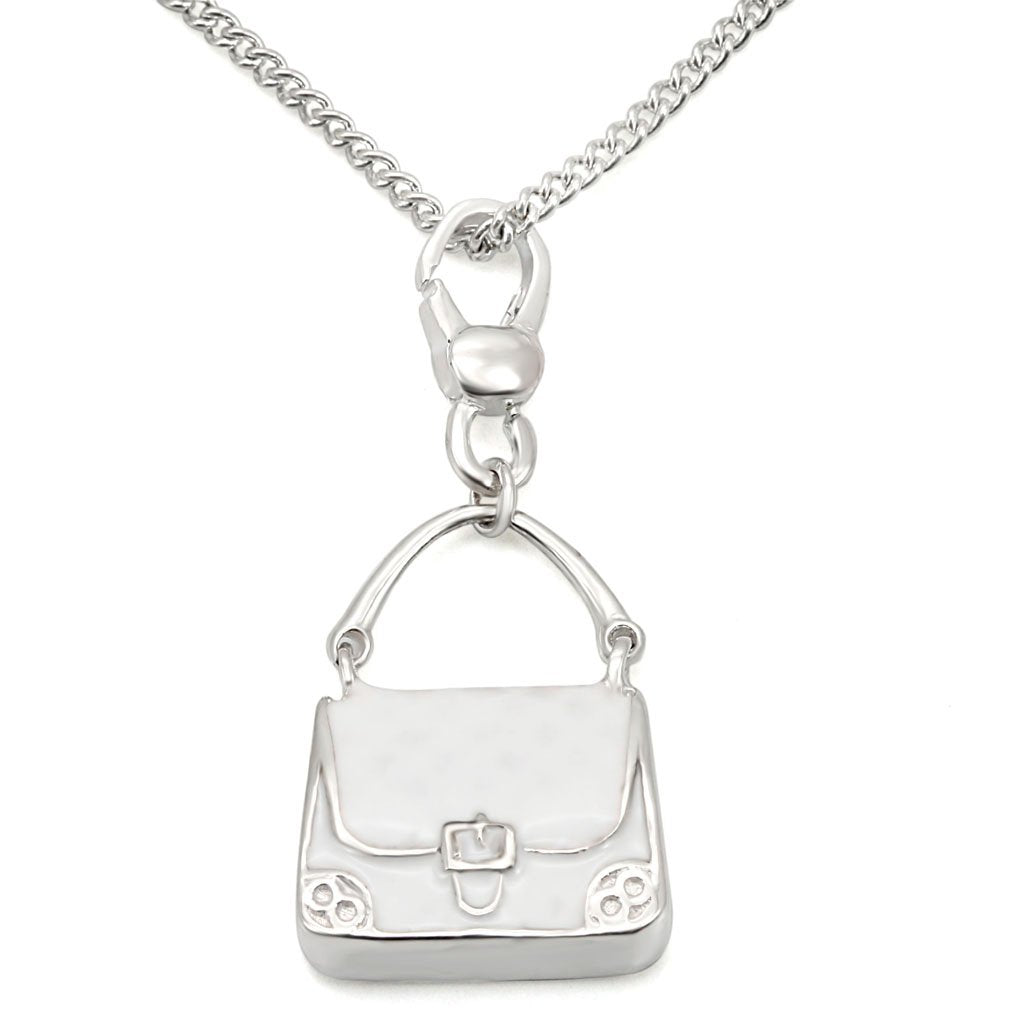 JCES439 Silver 925 Sterling Silver Chain Pendant with No Stone